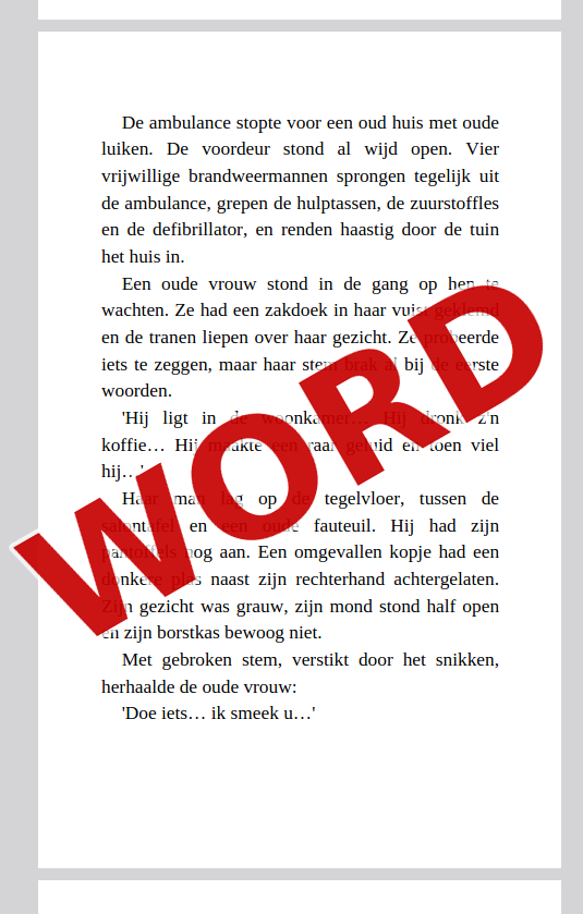 Word-versie — voorbeeld