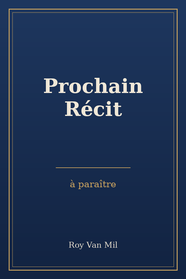 Couverture — à paraître